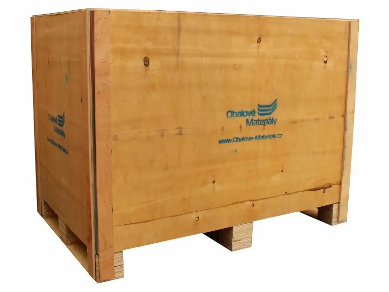 TAVOBAL 601906 Dřevěný box S6 - 1208*808*912mm, skládací bedna s ližinou, překližka