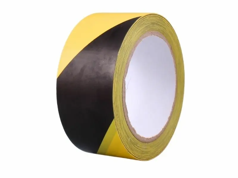 TAVOBAL Podlahová výstražná lepící páska PVC, žlutočerná, 50 mm*30 m