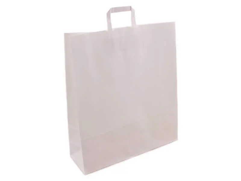 Taška 44*14*50 cm, bílý kraftový papír 80 g