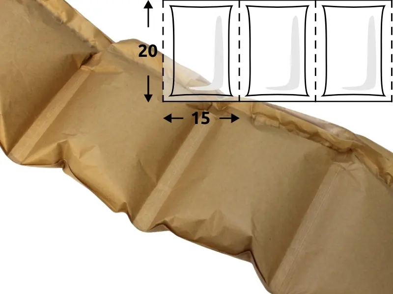 TAVOBAL Papírová BIO role na vzduchové polštářky CA3-2, 200*150 mm, 200 m