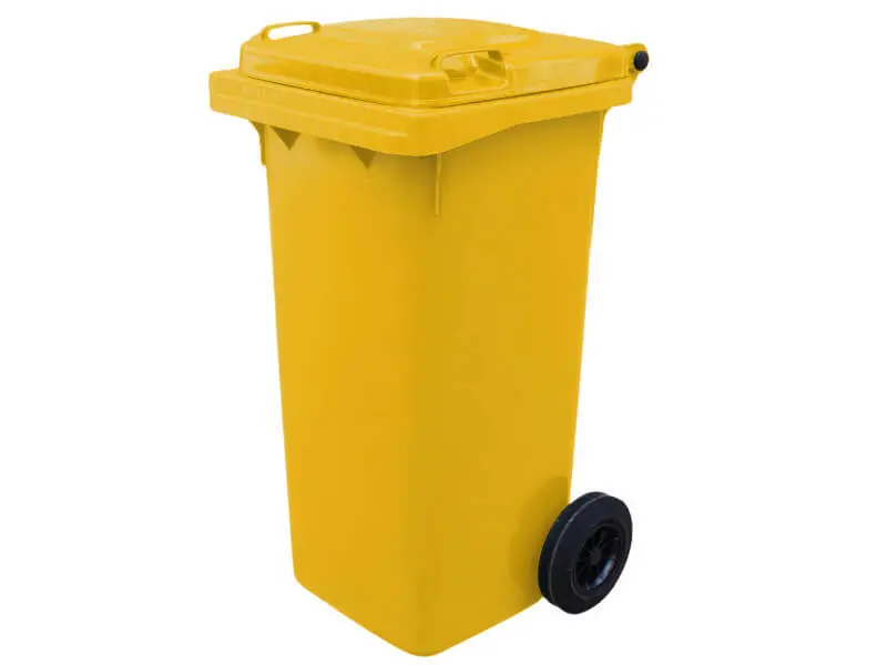 TAVOBAL plastová popelnice 120 l, žlutá