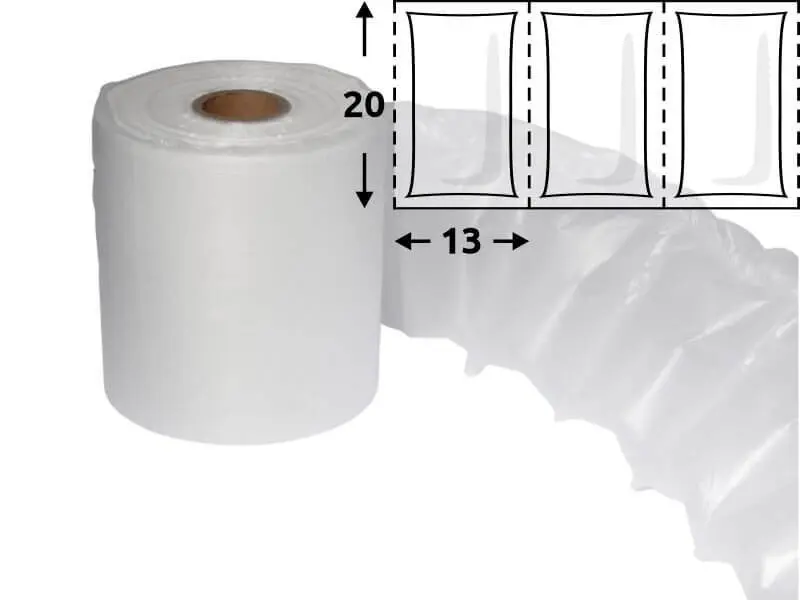 Folie HDPE na vzduchové polštářky, 200*130 mm, 600m