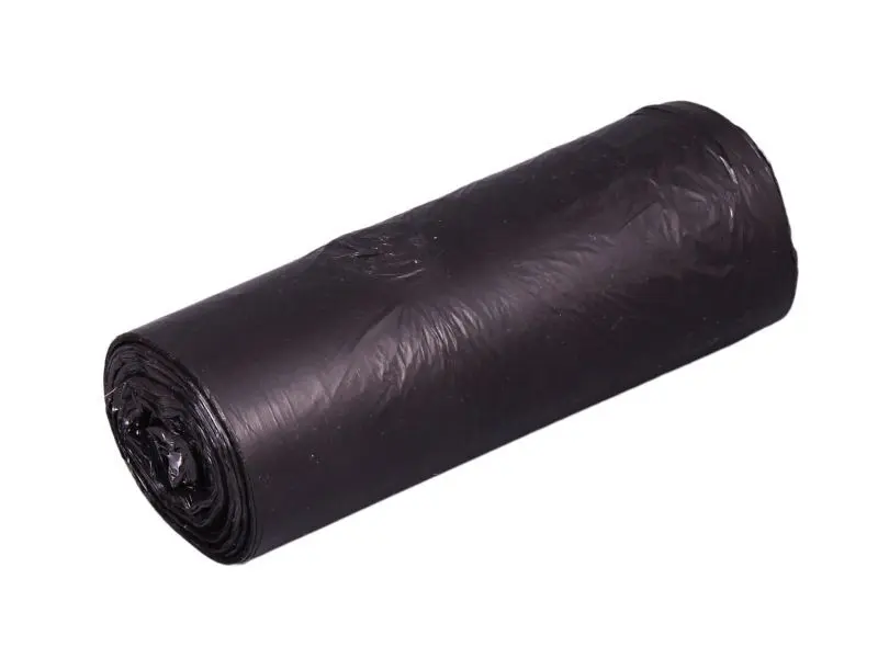 Pytle na odpadky HDPE 60l, 63*74 cm, černé, role 50 ks
