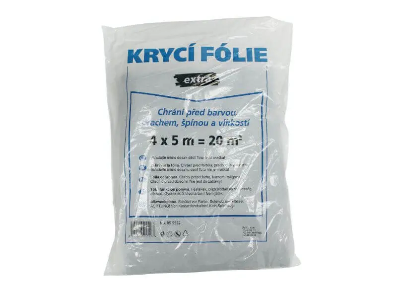 Roll R Zakrývací folie extra silná 4*5 m, šedá 055552