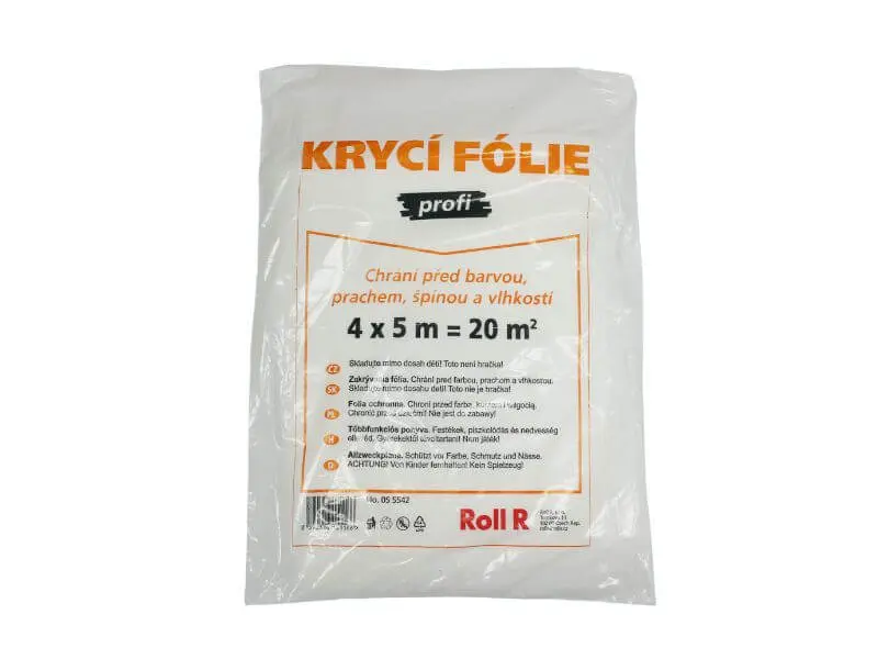 Roll R Folie krycí profi,  4*5 m, čirá 055542