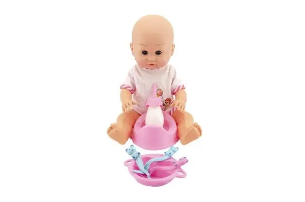 Teddies Miminko čůrající s doplňky plast 30cm v krabici 38x41x19cm