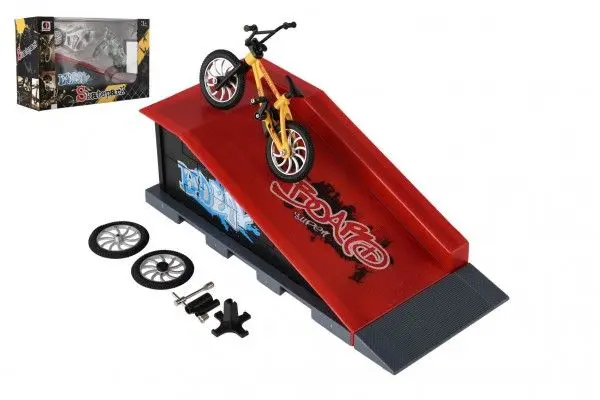 Teddies Skatepark prstové kolo šroubovací s rampou