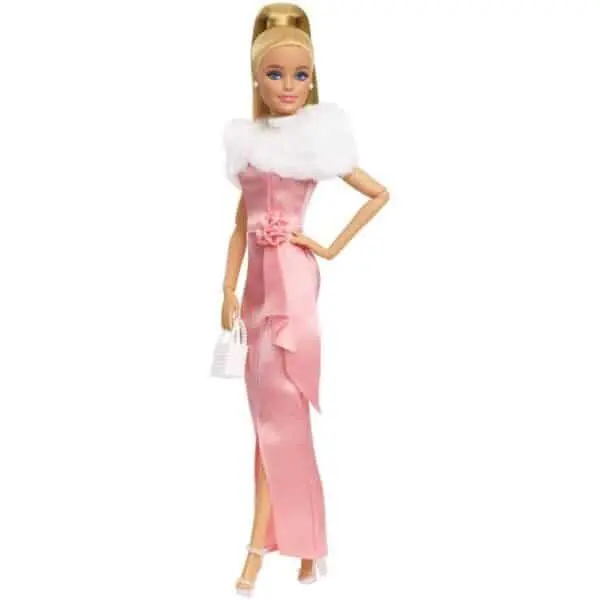 Mattel Barbie Replay 80. léta Klasická panenka v saténových šatech JHD25