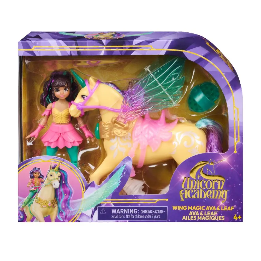 UNICORN ACADEMY KOUZELNÁ KŘÍDLA  LEAF & AVA 11CM