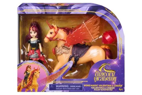 Unicorn Academy Kouzelná křídla Cinder & Valentina 11 cm