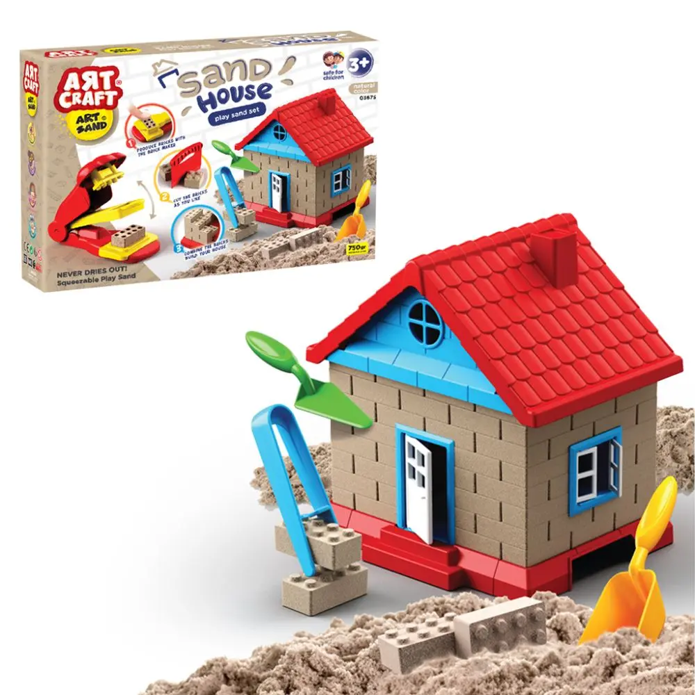 Art craft kinetický písek domeček 750gr