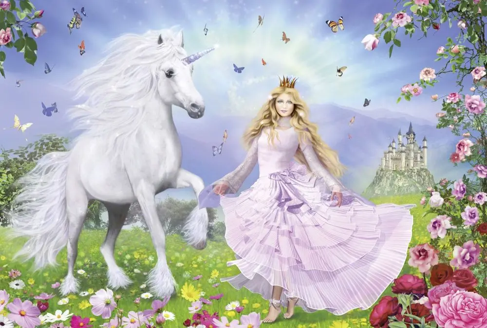 Schmidt Puzzle Princezna a jednorožec 100 dílků