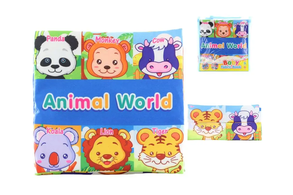 Lamps Knížka šustící +puzzle 2v1 zvířátka
