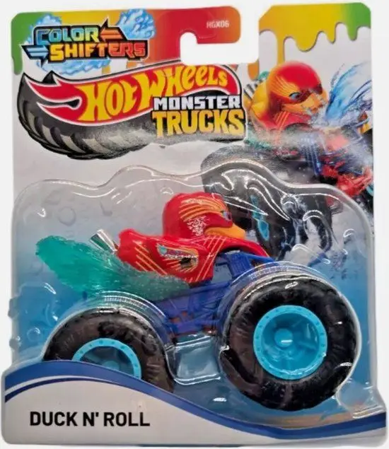 Mattel Hot Wheels Monster trucks color shifters Duck N"Roll