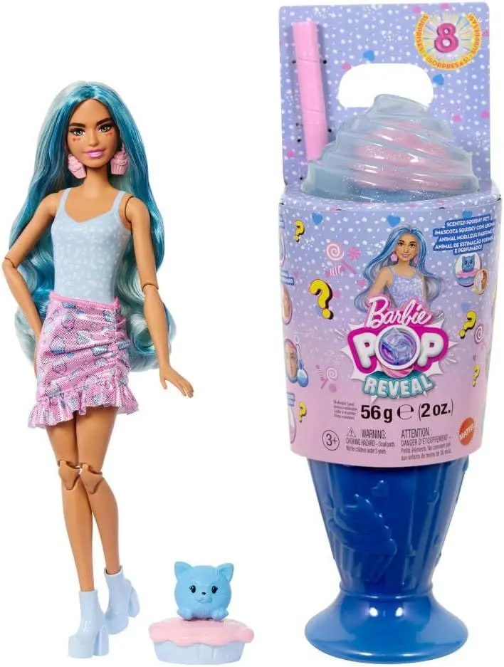 Mattel Barbie POP REVEAL Barbie odměny - modrá