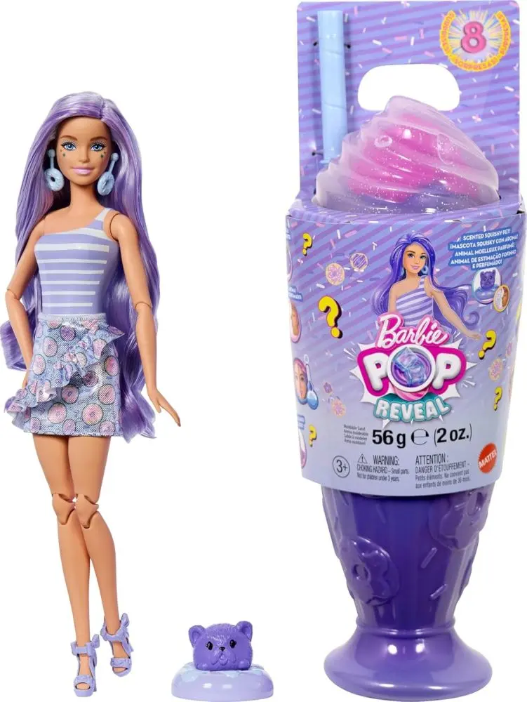 Barbie pop reveal Barbie odměny - fialová