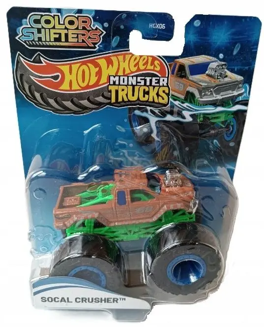 Mattel Hot Wheels Monster trucks color shifters Socal Crusher