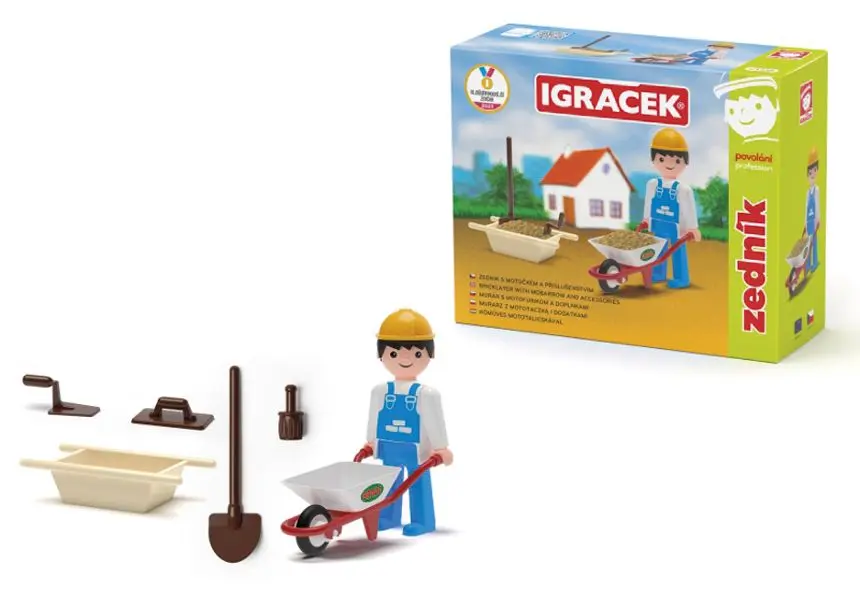 Efko Igráček Zedník - figurka s motúčkem a nářadím
