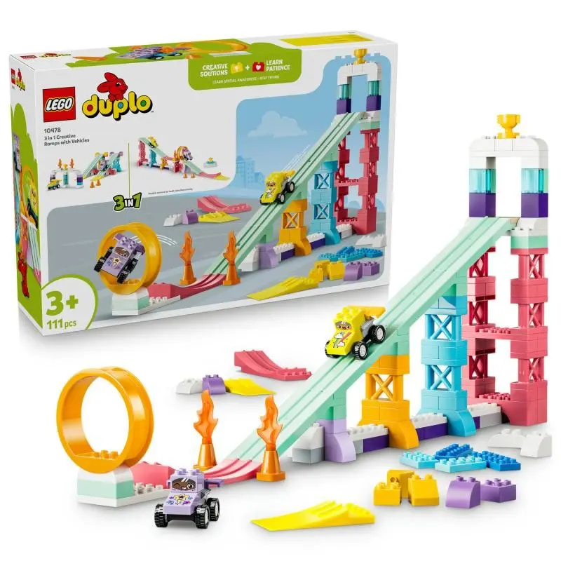 Lego® duplo® 10478 kreativní rampy s autíčky 3 v 1