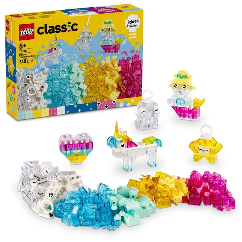 Lego® classic 11040 kouzelná průhledná krabička