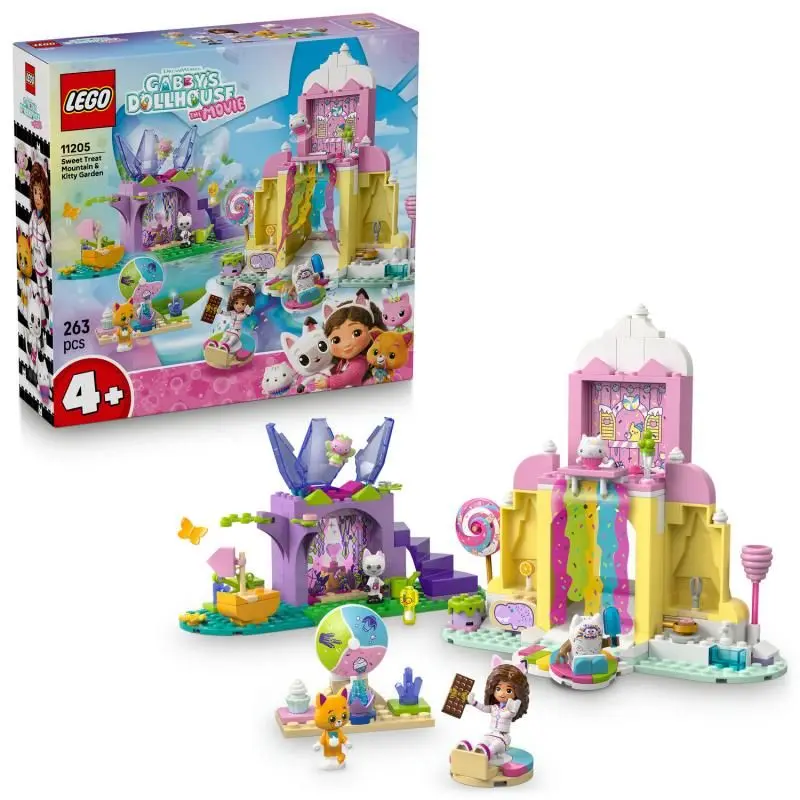 Lego® gabby's dollhouse™ 11205 cukrová hora a kočičí zahrádka