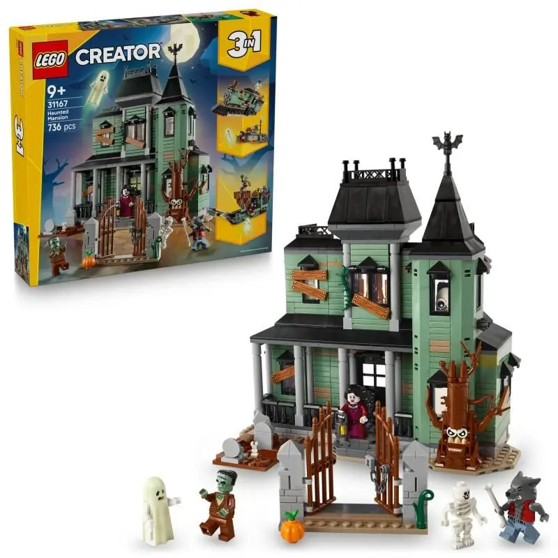 LEGO CREATOR 31167 - Strašidelný dům 3v1