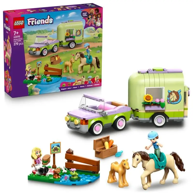 LEGO® Friends 42695 Přívěs s koněm a hříbětem - LEGO®