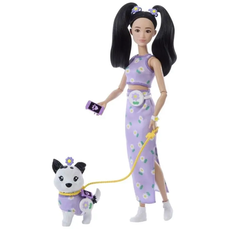 Mattel barbie® twinning looks styl pro dva - květiny, jfp39