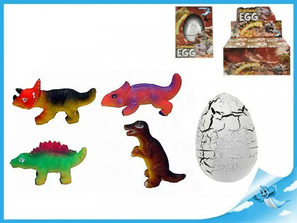 Dudlu Vejce dinosaurus Jumbo zvířátko ve vejci rostoucí a líhnoucí se ve vodě
