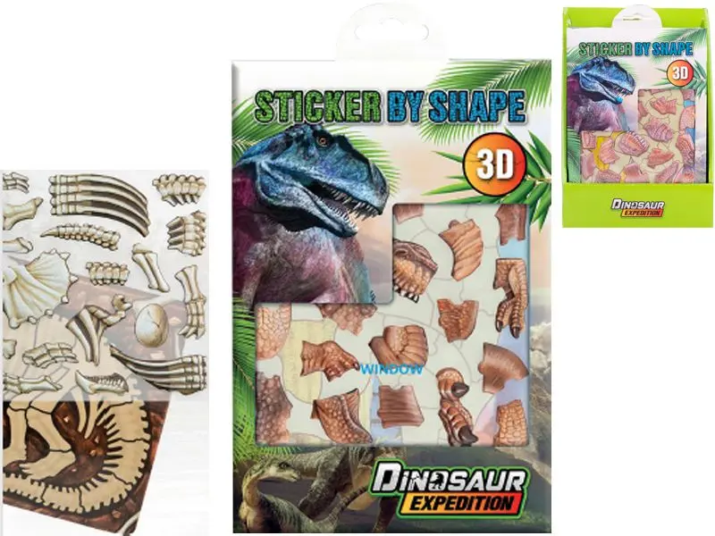 Mikro 3D nálepky s dinosauřími motivy 2druhy