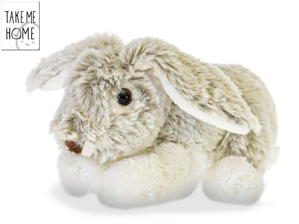 Mikro trading Take Me Home - Zajíček plyšový - 12 cm - ležící