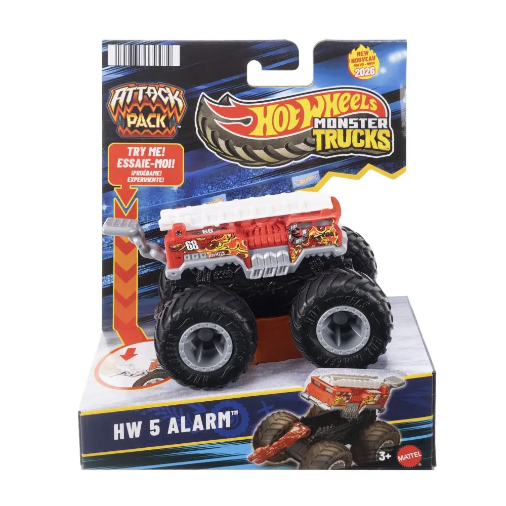 Mattel Hot Wheels Monster Trucks Attack Pack HW 5-Alarm