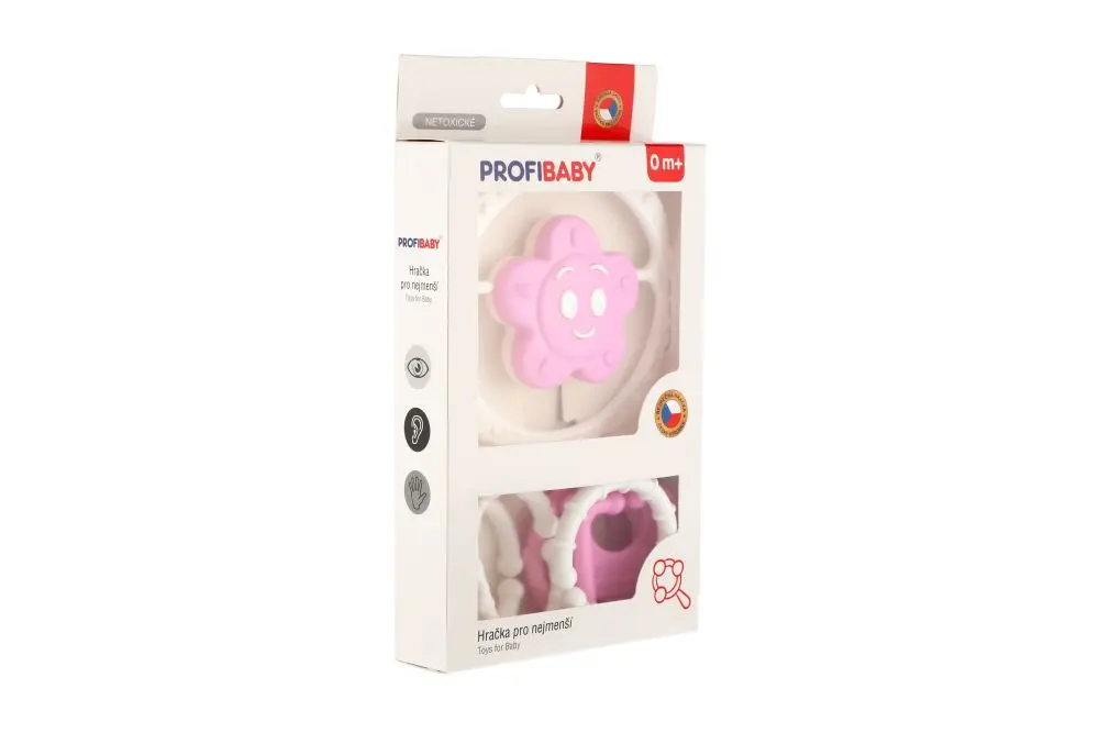 PROFIBABY Baby chrastítko hvězdička s tvary