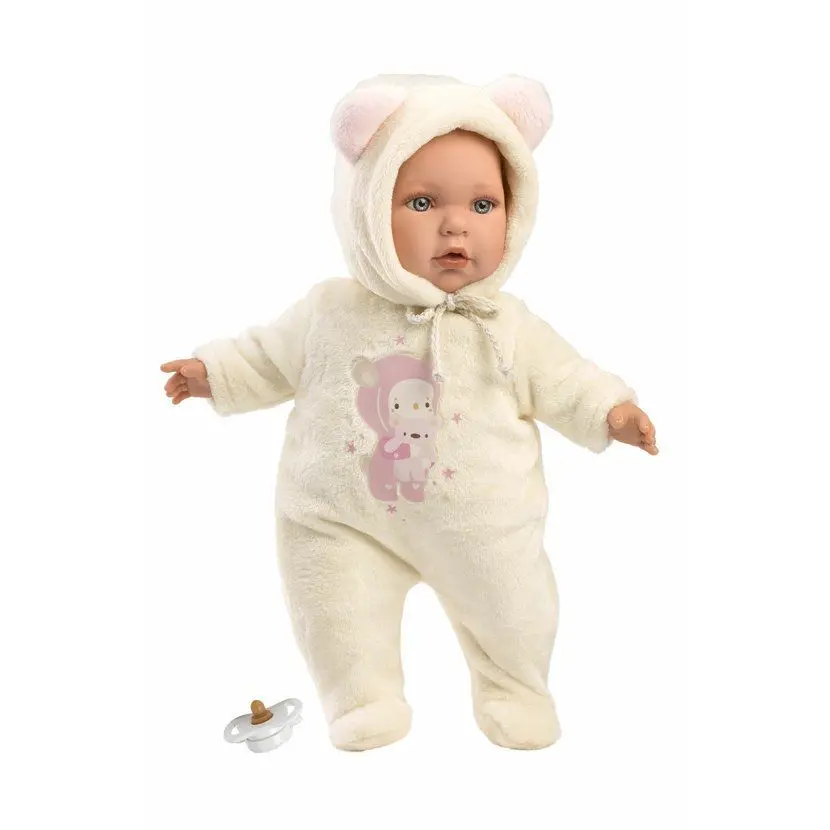 Llorens 14208 Baby Julia realistická panenka miminko s měkkým látkovým tělem 42 cm