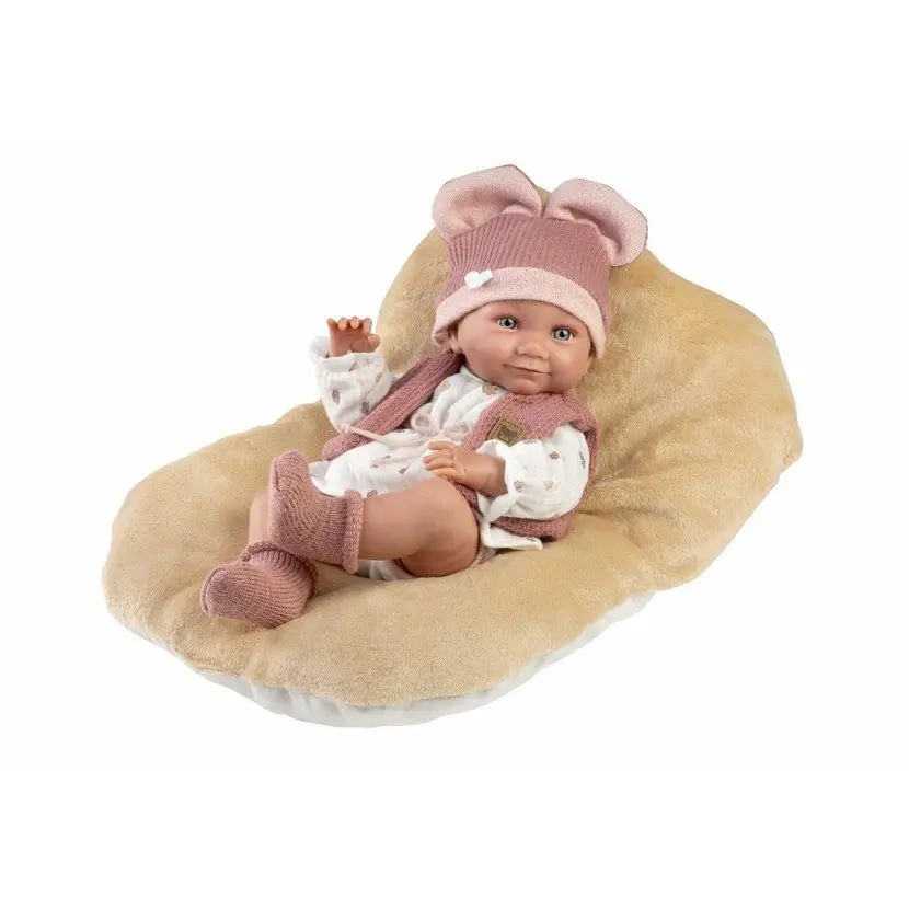 Llorens 73816 NEW BORN HOLČIČKA - realistická panenka miminko s celovinylovým tělem - 40 c