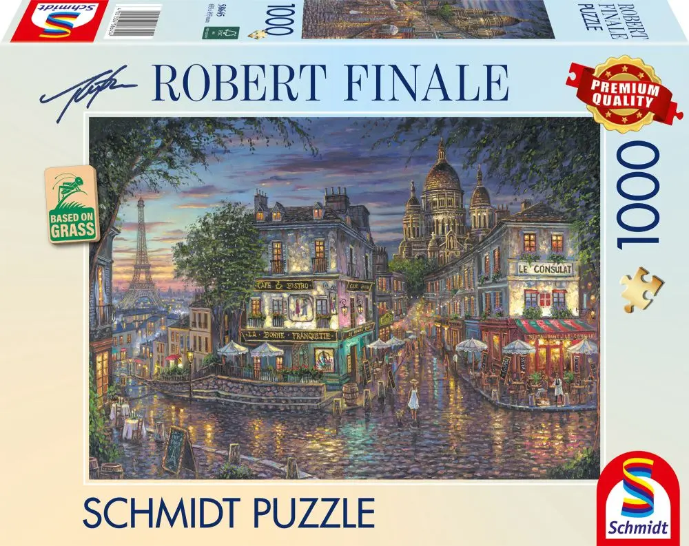 Schmidt puzzle ROBERT FINALE čtvrť Montmartre / Paříž / Francie 1000 dílků
