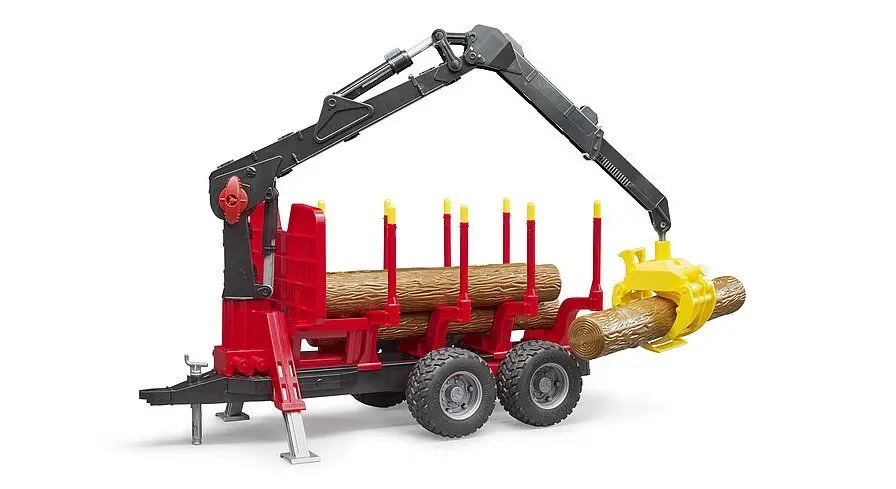 Bruder 02252 Lesní přívěs s hydraulickou rukou