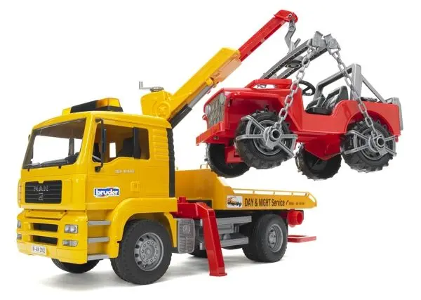 Bruder Nákladní auto Man - odtah + jeep
