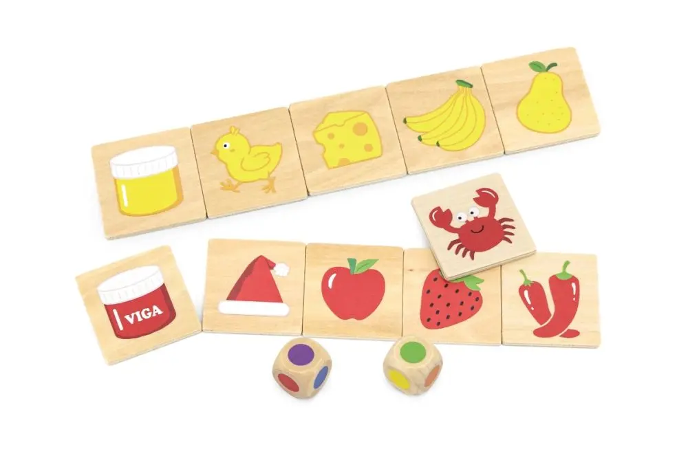 Viga Dřevěné puzzle - barvy