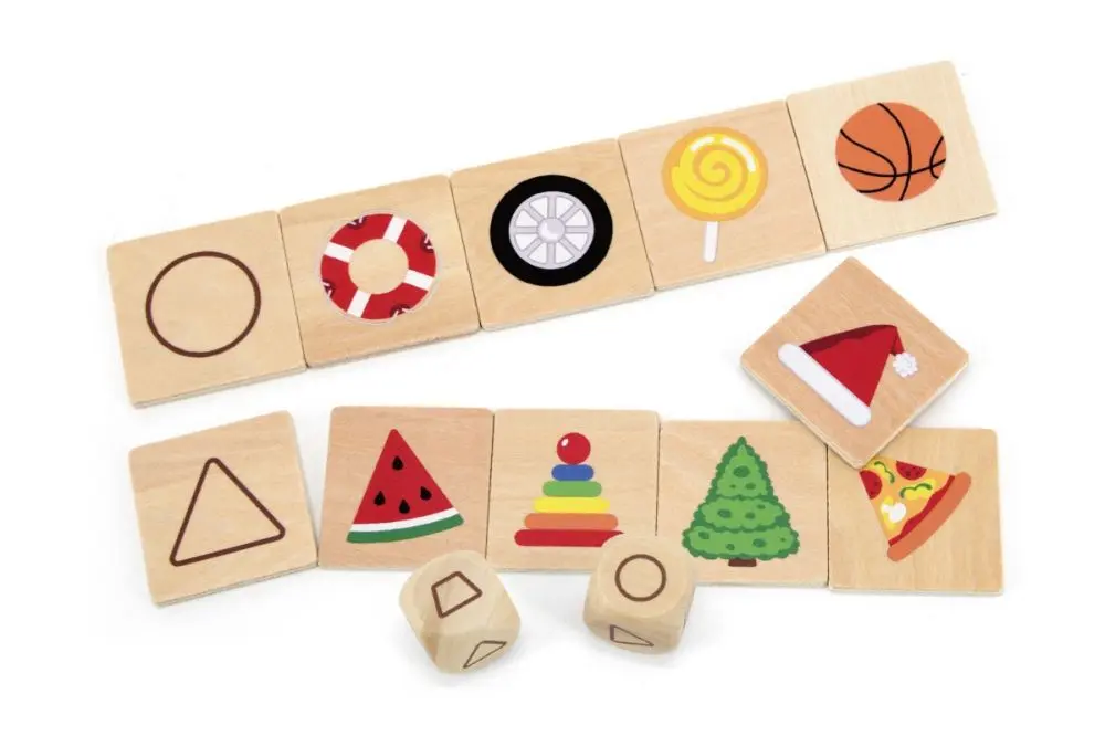 Viga Dřevěné puzzle tvary