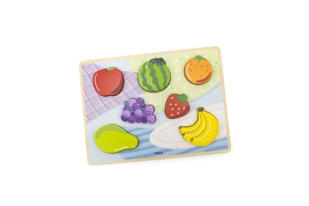 Viga puzzle s úchyty Ovoce