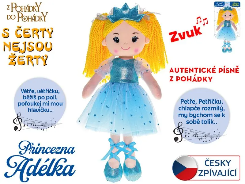 Panenka princezna Adélka 35cm česky zpívající