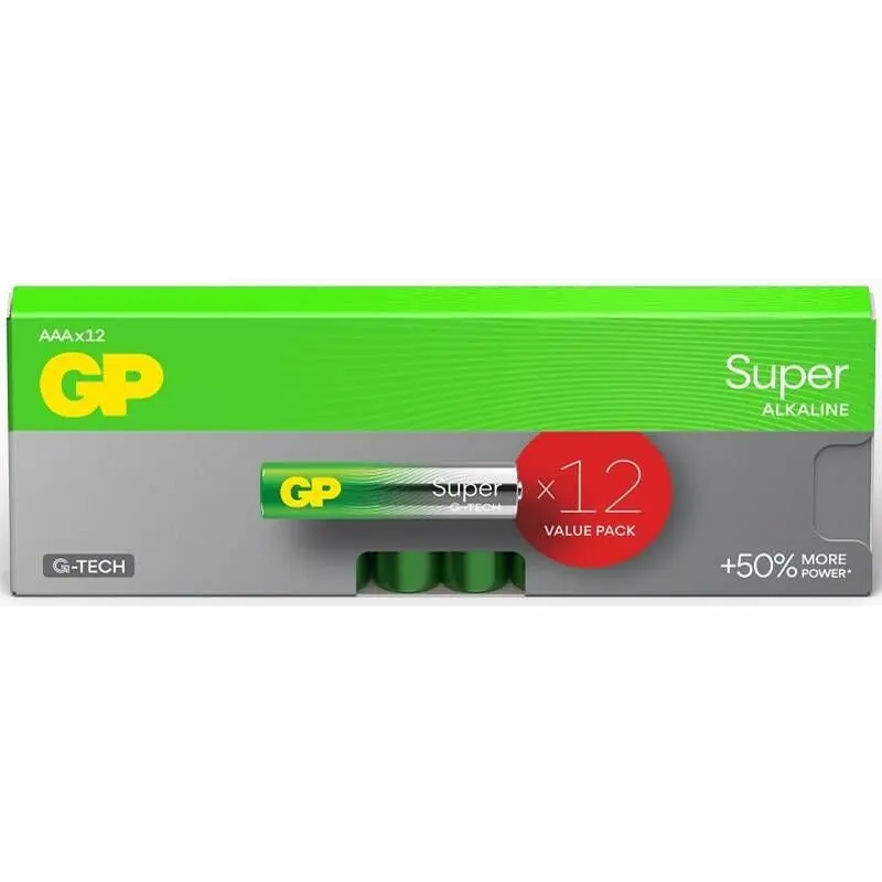 GP Batteries GP Alkalická baterie Super LR3 AAA 12ks
