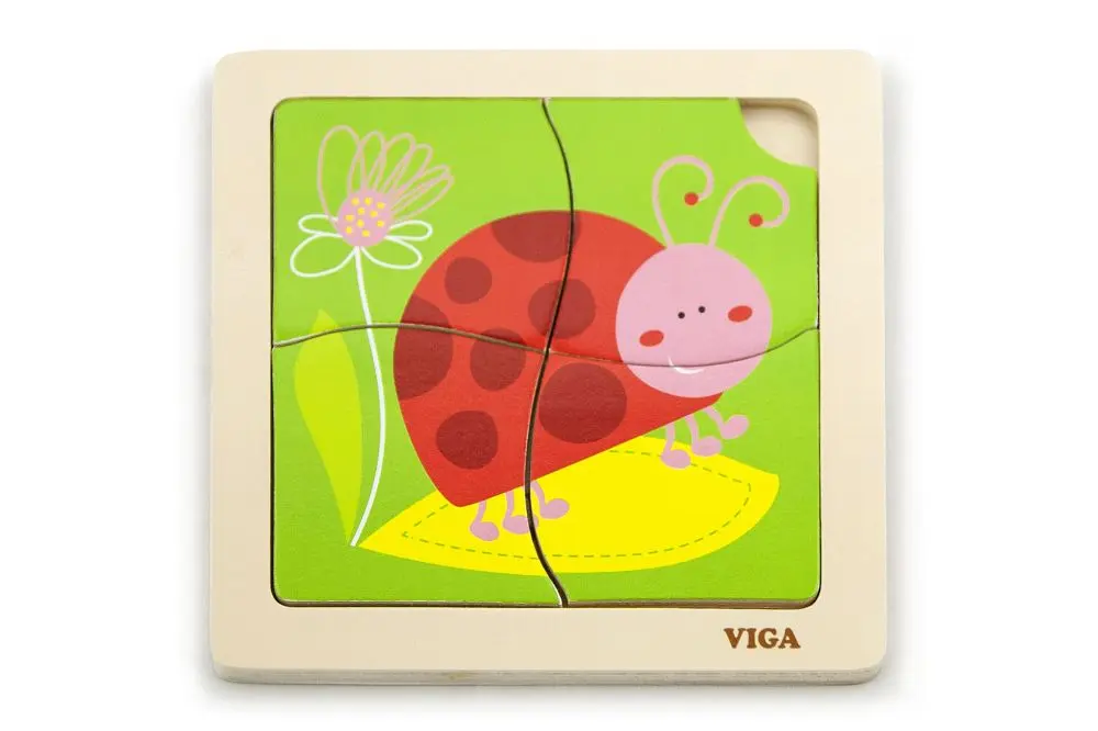 Puzzle na podložce Viga 50140 beruška
