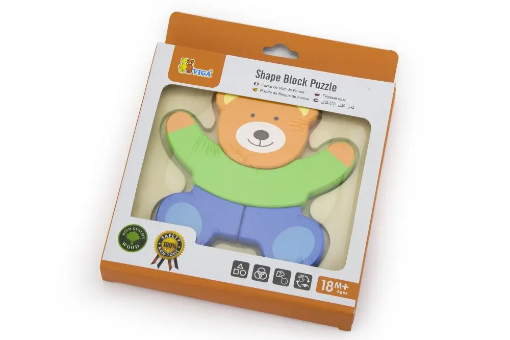 První dětské puzzle Viga 50169 medvídek