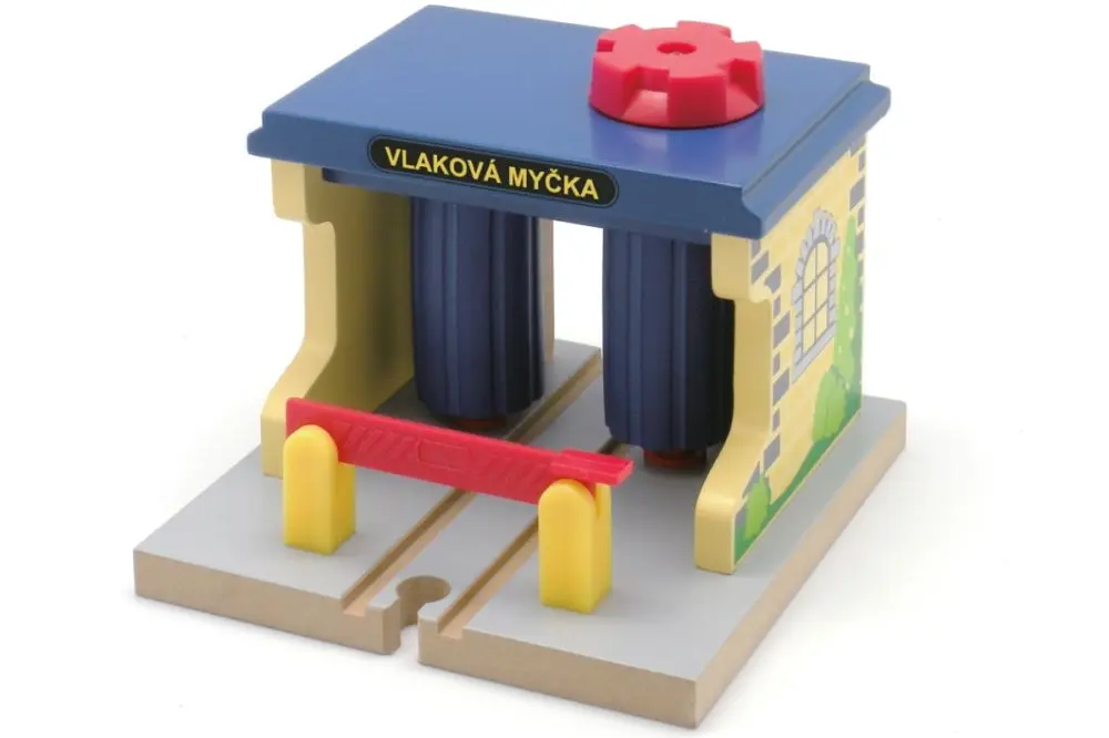 Vláčkodráha budovy - Vlaková myčka se závorou (Maxim)