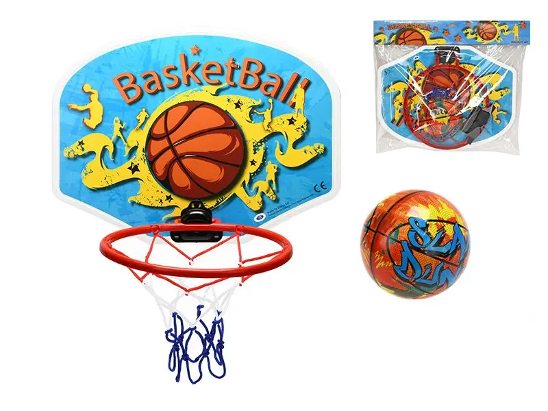 Mikro Trading Basketbalový koš 34x25,3cm s míčem v sáčku