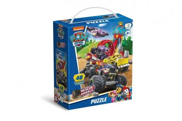 DODO Tlapková patrola/Paw Patrol Záchrana na kolech 32x23cm 48 dílků