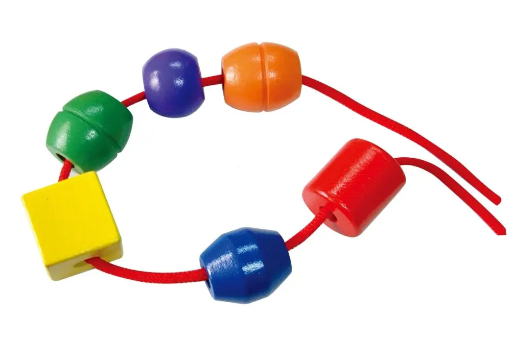 Viga Navlékání dřevěných korálků - extra velké