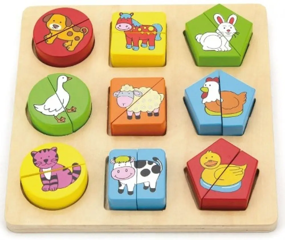 Viga puzzle vkládačka zvířata